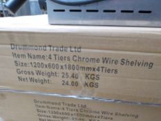 120cm new four tier wire rack.