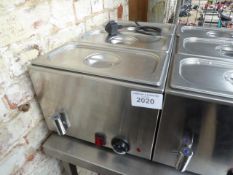 3 pot wet well bain marie.