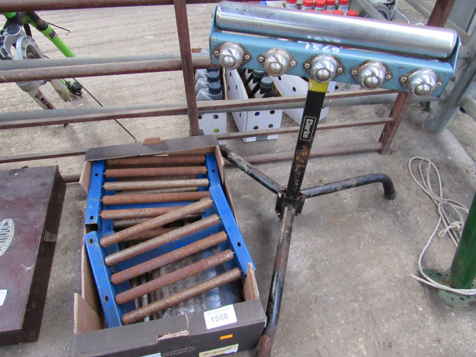 Box containing machine rollers.