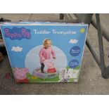 Peppa pig toddler trampoline.