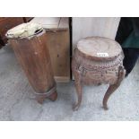 Ethnic drum together with an Indian Elephant table.