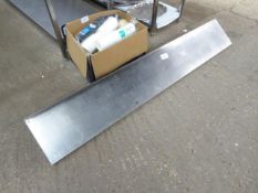 Stainless steel shelf.