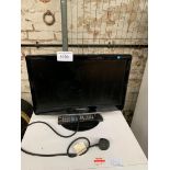Samsung Syncmaster B1930HD TV and remote.