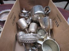 Quantity of silver plated ware.