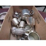 Quantity of silver plated ware.