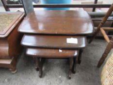 Nest of 3 Ercol tables.