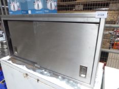 Stainless steel wall cupboard.