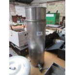 Stainless steel honey ripener tank.