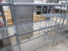 Three tier wire rack.