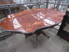 Mahogany 2 tier table/trolley (no casters) 71 x 44 x 61cms.