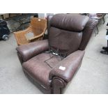 Leather electric reclining massage chair