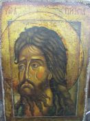 2 x reproduction religious wooden icons