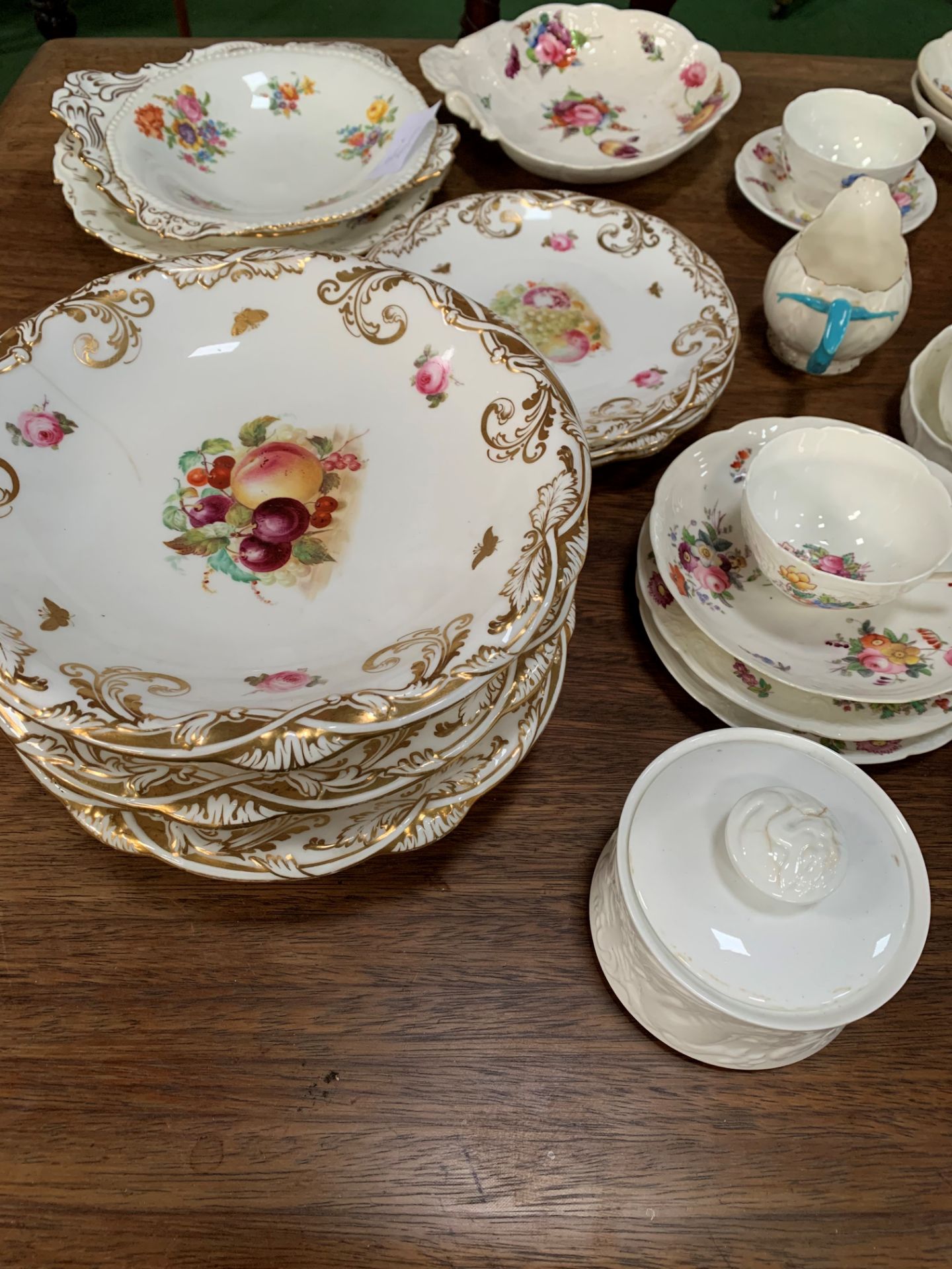 Collection of mainly Coalport china, plus Longport mid-19th century plates - Image 2 of 3