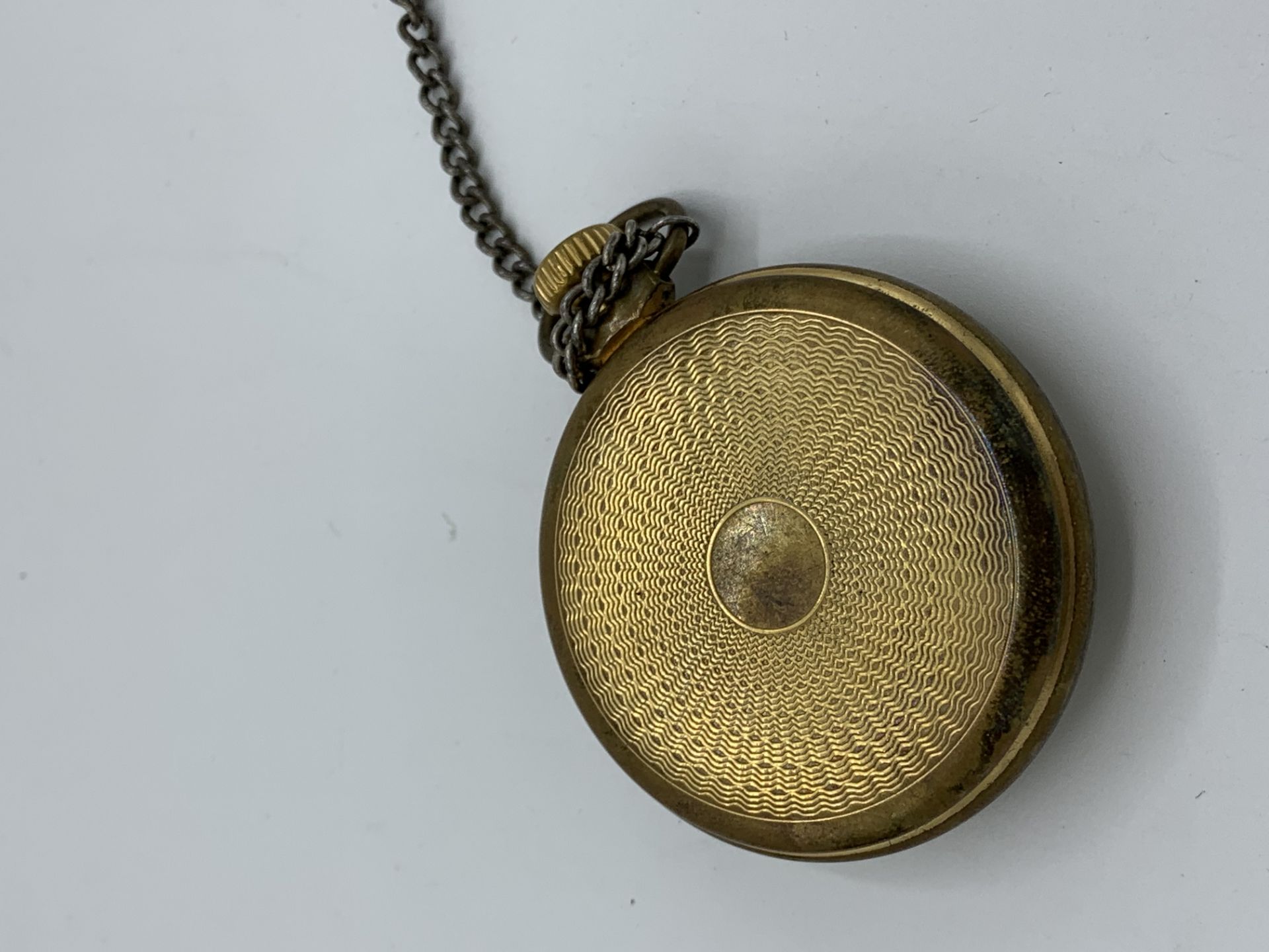 Gold plated cased half hunter pocket watch, with detached dust cover; and another - Image 4 of 4