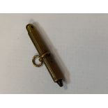 Victorian brass cased universal pocket watch key