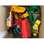 A collection of vintage diecast toy cars