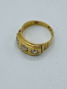 18ct gold and diamond ring