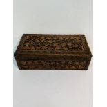 Anglo Indian Carved Sandalwood Box