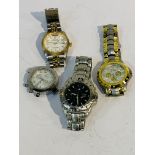 4 Gent's wrist watches