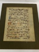 Mediaeval manuscript page