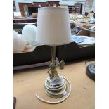 Vintage solid Brass Cornish Pixie table lamp.