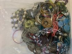 Bag of costume jewellery