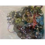 Bag of costume jewellery