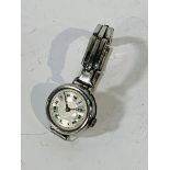 Silver cased lady's wrist watch, Birmingham import mark possibly 1922, Swiss movement.