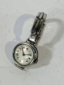 Silver cased lady's wrist watch, Birmingham import mark possibly 1922, Swiss movement.