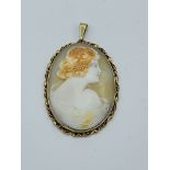 9ct Gold Cameo Pendant