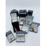 15 Pieces of Boxed Contemporary Silver Jewellery