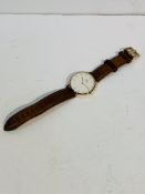 Daniel Wellington Classic gent's gold plated watch