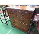 Mahogany chest of 2 over 3 drawers.