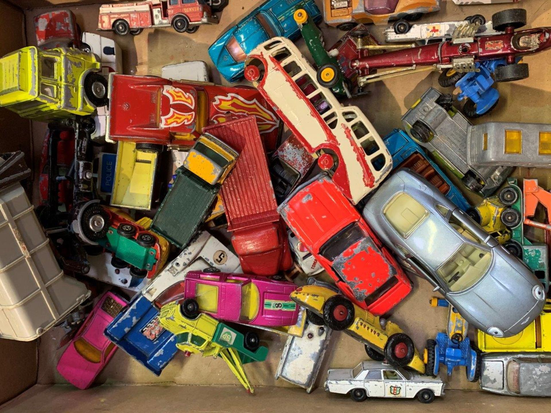 Large quantity of well used die-cast toy vehicles - Image 2 of 2