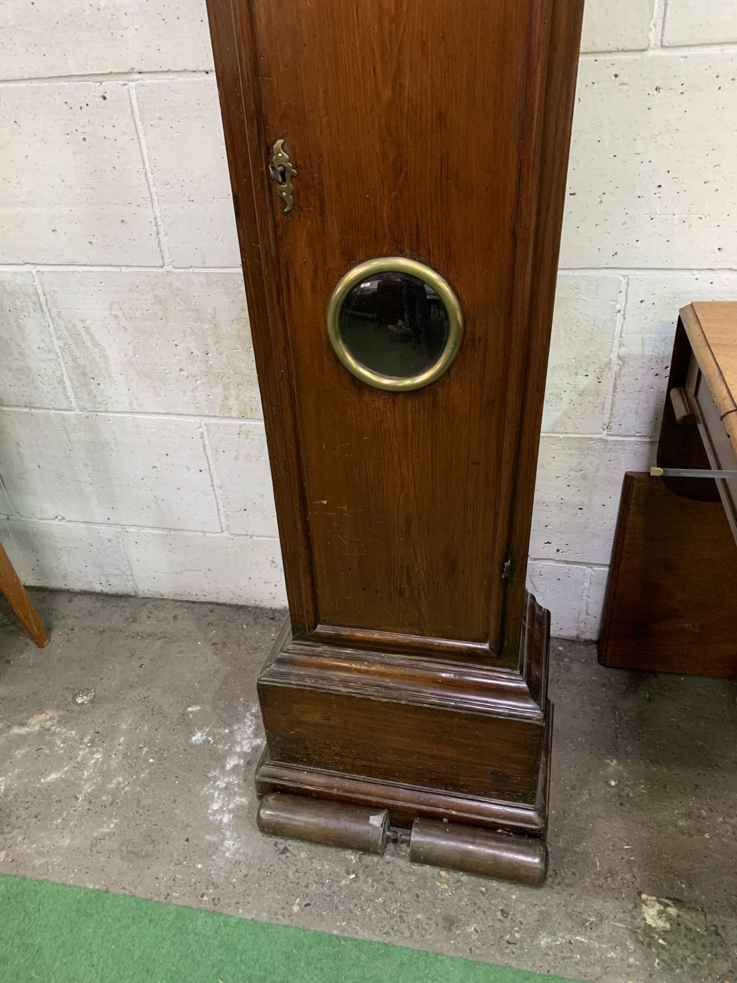 18th century mahogany and stained pine long case clock by Philip Constantin of London. - Image 8 of 8