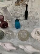 Large qty of glass and china ware