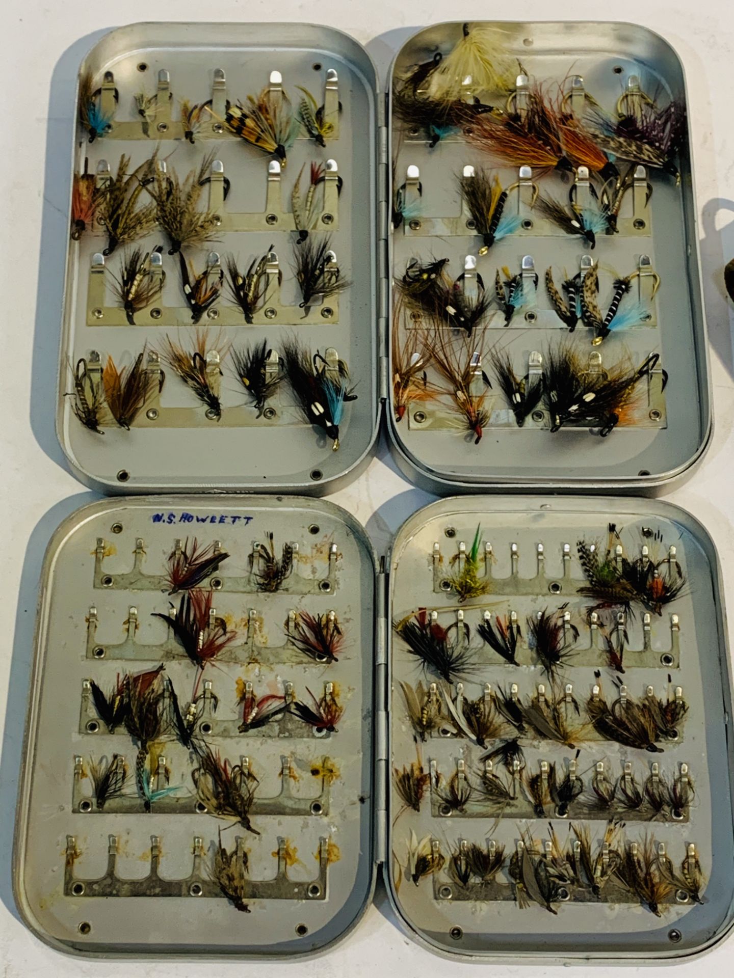 Two cases of fly fishing flies together with a Jackson's cast book. - Image 2 of 2