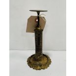 Brass "candlestick" postal scales by R W Winfield of Birmingham, early 19th Century.