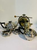 Five items of silver plate,.