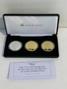 24K gold plated coin set “The 75th anniversary of the Battle of Britain £5 coin collection”