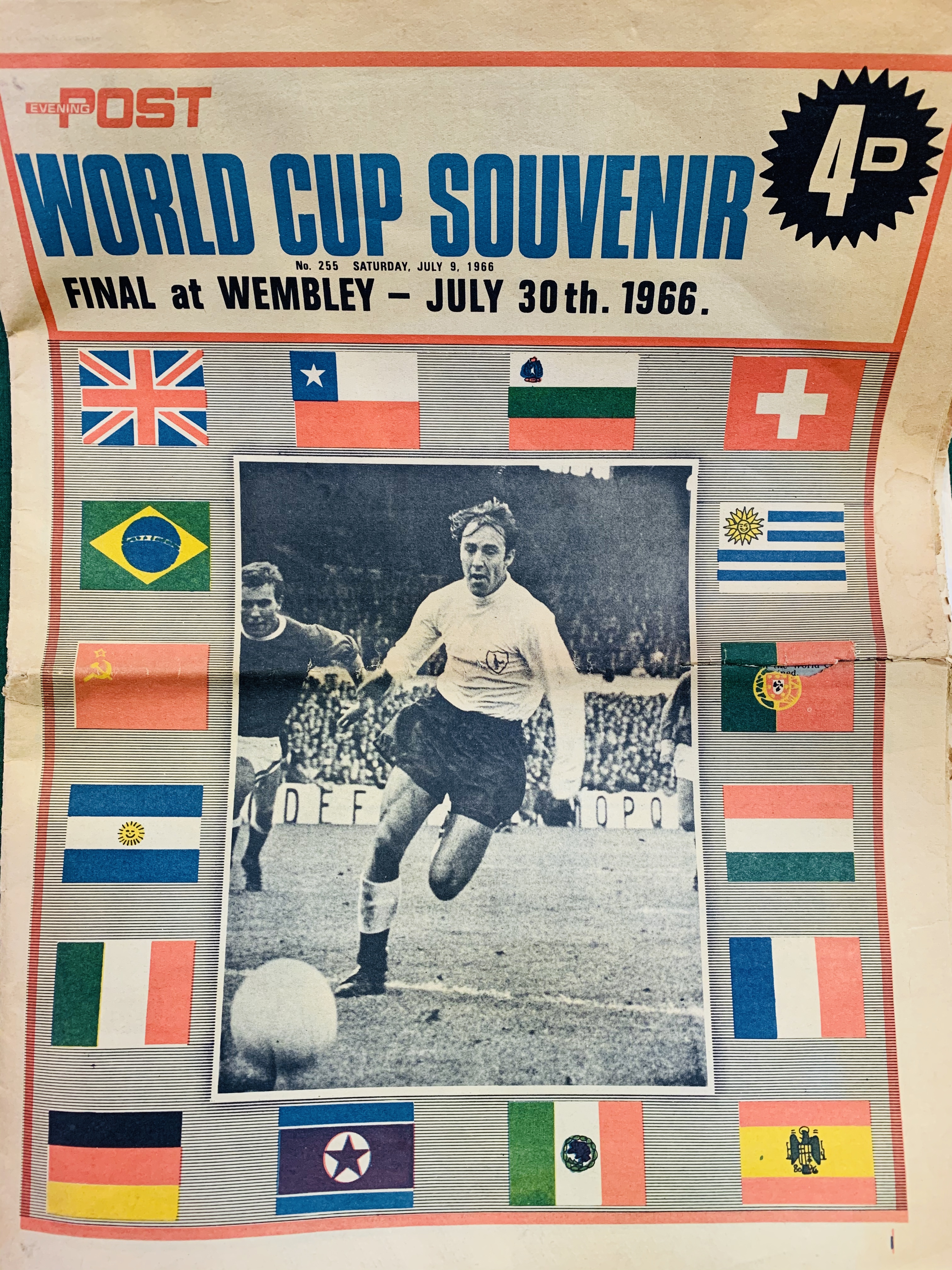 1966 World Cup original special edition Radio Times and Reading Evening Post.