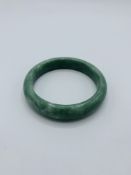 Green jade bangle.