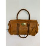 Mulberry style tan calfskin handbag, with code 373140.