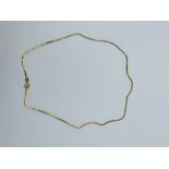 18ct gold link necklace.