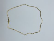 18ct gold link necklace.