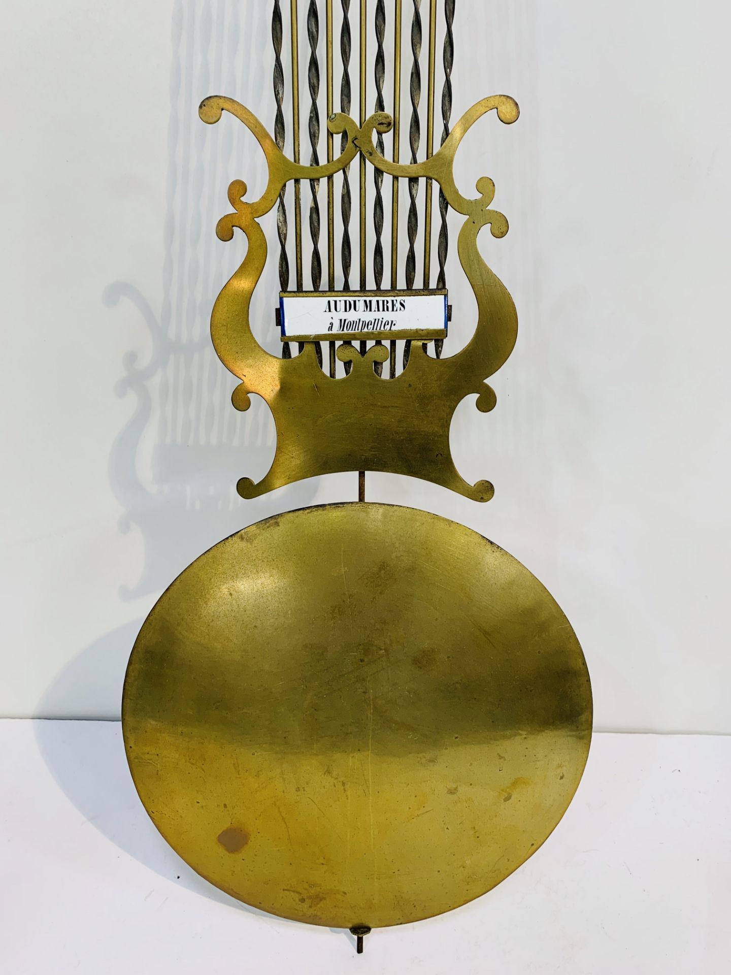 Circa 1860 French Vineyard Comtoise clock marked for ‘Mares’ of Montpellier. - Image 2 of 3