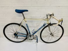 A Basso metal framed racing bike circa 1990.