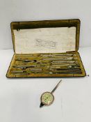 An Eco Bra Telescop complete set of drawing instruments in original case.