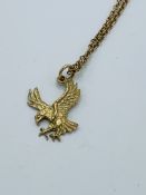 9k gold Eagle necklace.