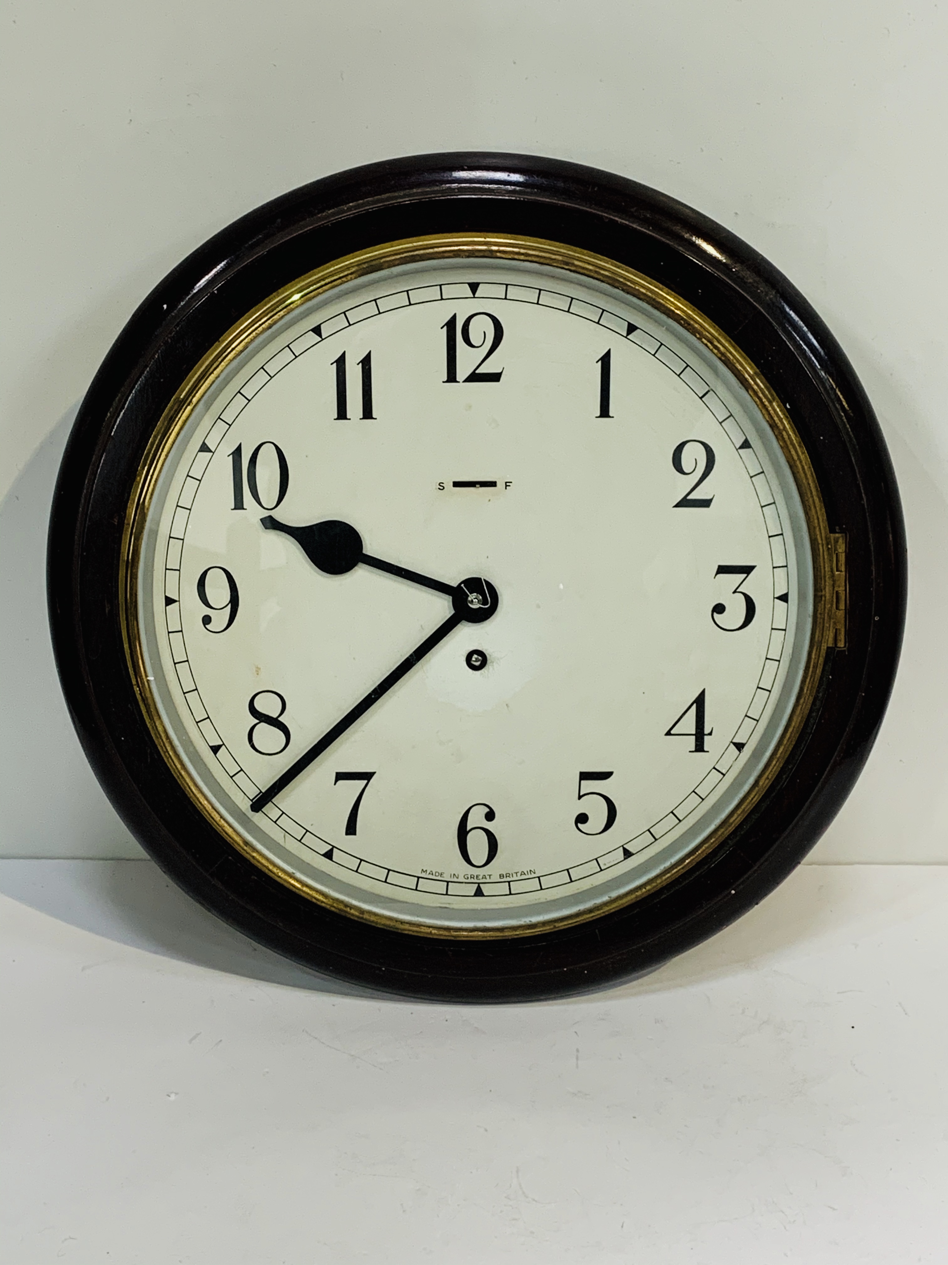 20th century Military issue Smiths Industries 15 inch Dial Wall clock